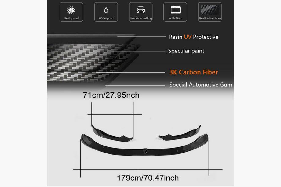 BMW 3 Series F30/F31 2012-2019 Frontlippe V2 für F80 Carbon Foto 5