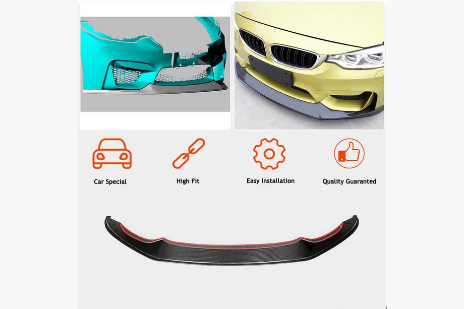 BMW 3 Series F30/F31 2012-2019 Frontspoiler Lippe V7 für F80 Carbon Foto 2