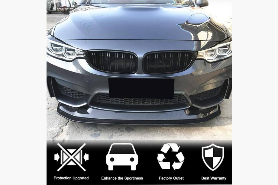 BMW 4 Series F32/F33/F36 2012-2020 Frontlippe V1 für F82/F83, Carbon Foto 2