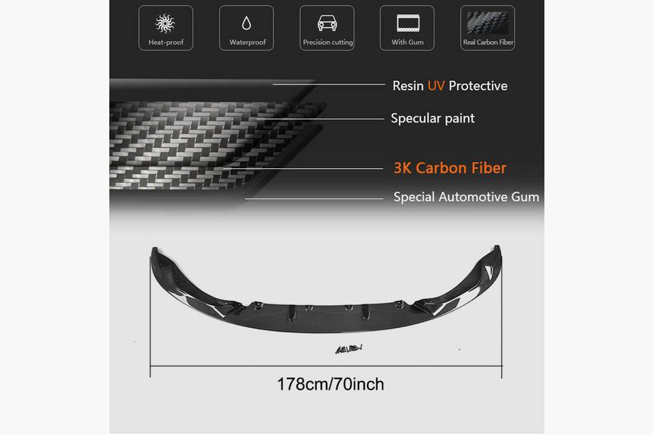 BMW 4 Series F32/F33/F36 2012-2020 Frontlippe V4 für F82/F83, Carbon Foto 7