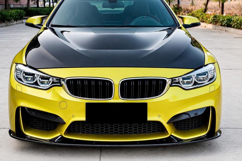 BMW 4 Series F32/F33/F36 2012-2020 Frontlippe V4 für F82/F83, Carbon Foto 1
