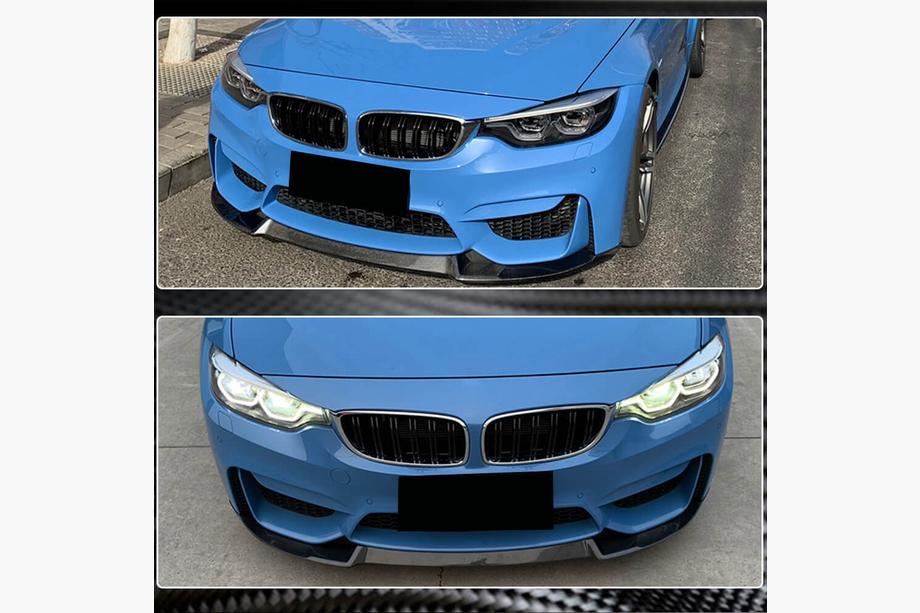 BMW 4 Series F32/F33/F36 2012-2020 Frontspoiler Lippe V8 für F82/F83, Carbon Foto 3