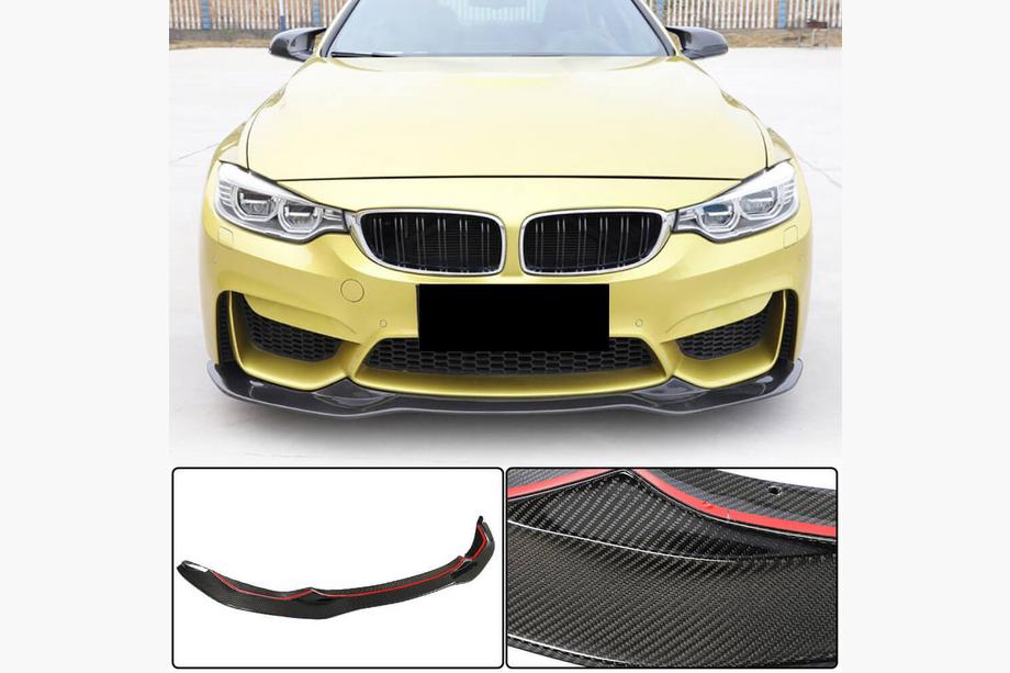 BMW 4 Series F32/F33/F36 2012-2020 Frontstoßstange Lippe V9 (für F82/F83, Carbon) Foto 1