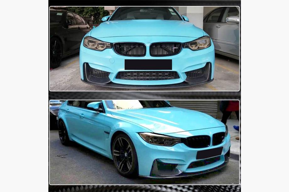 BMW 3 Series F30/F31 2012-2019 Frontstoßstange Lippe V13 (für F80, Carbon) Foto 4