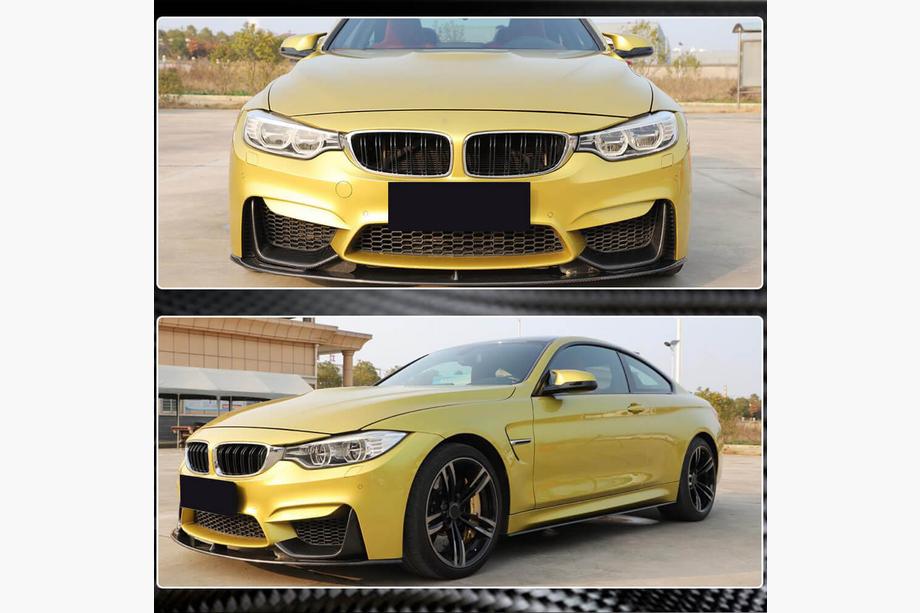 BMW 4 Series F32/F33/F36 2012-2020 Frontstoßstange Lippe V13 Aufsatz (für F82/F83, Carbon) Foto 3