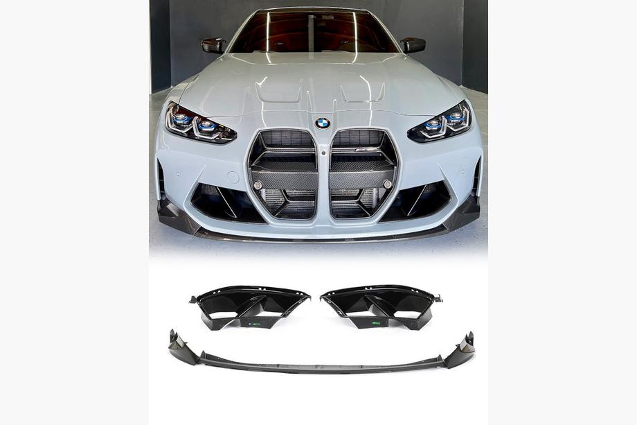 BMW 3 Series G20/G21 2018- Frontlippe V5 für G80 Carbon Image