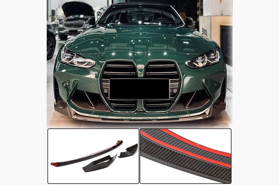BMW 4 Series G22/23/26 2020- Frontstoßstange Lippe V3 Aufsatz (für G82/G83, Carbon) Image