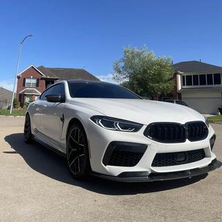 Frontstoßstangen Lippe Aufsatz (für F91/F92/F93 M8, Carbon) BMW 8 Series G14/G15/G16 2018- Foto 3