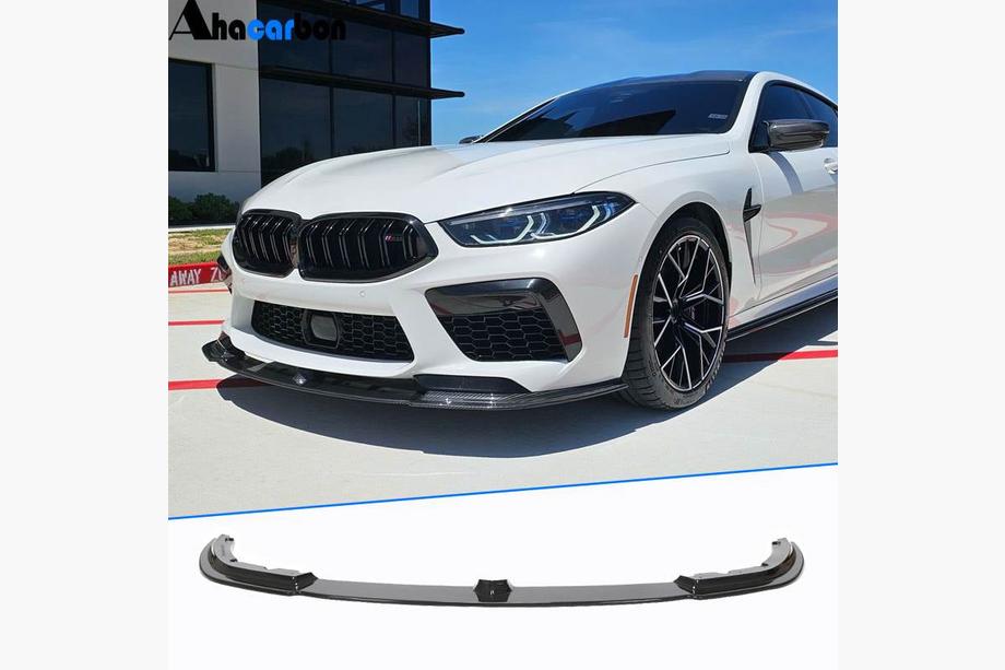 BMW 8 Series G14/G15/G16 2018- Frontstoßstangen Lippe Aufsatz (für F91/F92/F93 M8, Carbon) Foto 1