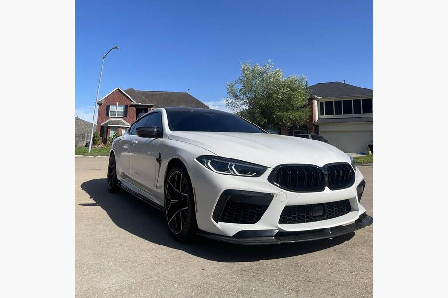 BMW 8 Series G14/G15/G16 2018- Frontstoßstangen Lippe Aufsatz (für F91/F92/F93 M8, Carbon) Foto 3