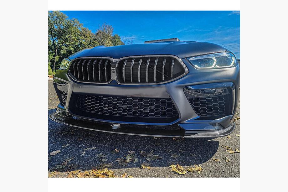 BMW 8 Series G14/G15/G16 2018- Frontstoßstangen Lippe Aufsatz (für F91/F92/F93 M8, Carbon) Foto 6