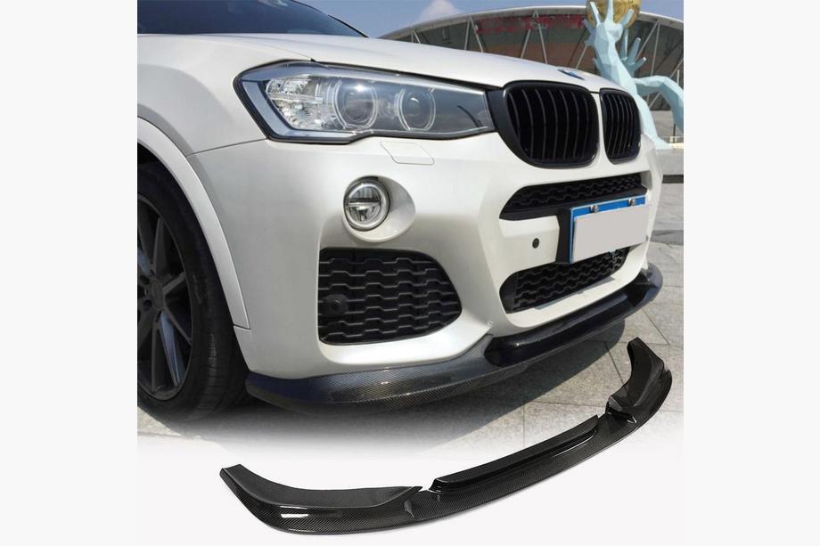BMW X3 F25 2011-2018 Frontstoßstangenlippe (für M-Sport 2014-2018, Carbon) Foto 1