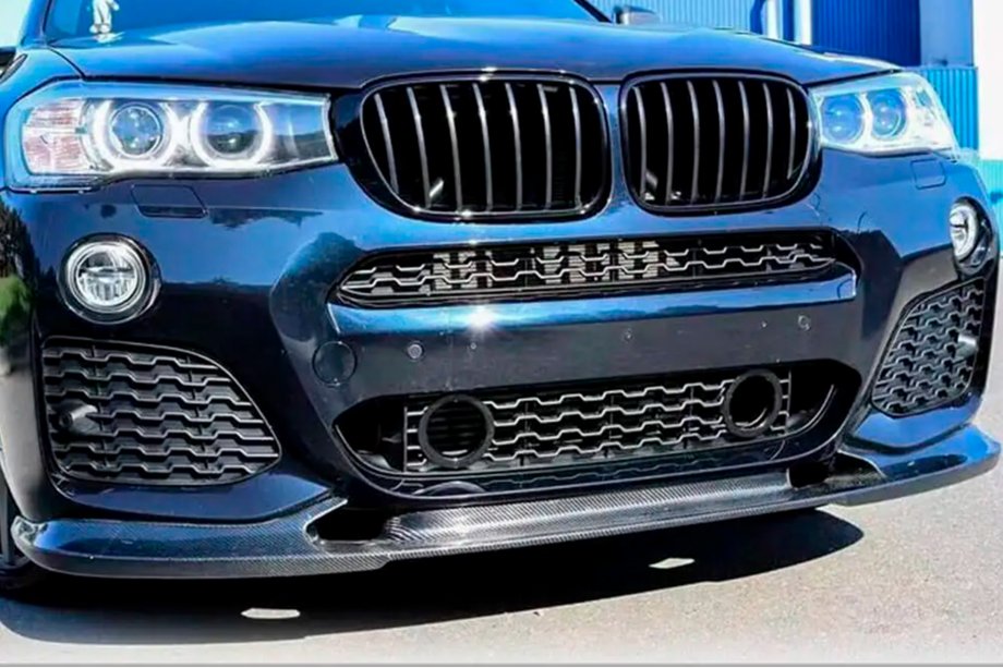 BMW X3 F25 2011-2018 Frontstoßstangenlippe (für M-Sport 2014-2018, Carbon) Foto 6