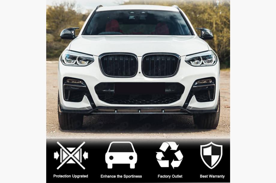 BMW X3 G01 2018- Frontlippe für originalen M-Sport Stoßfänger 2018-2021, Carbon Foto 3
