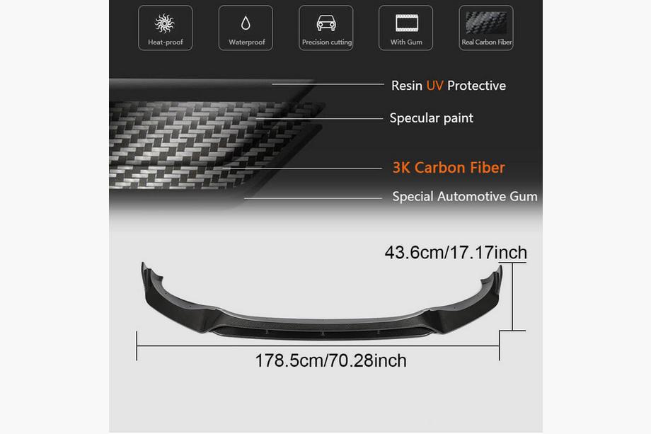 BMW X3 G01 2018- Frontlippe für originalen M-Sport Stoßfänger 2018-2021, Carbon Foto 6