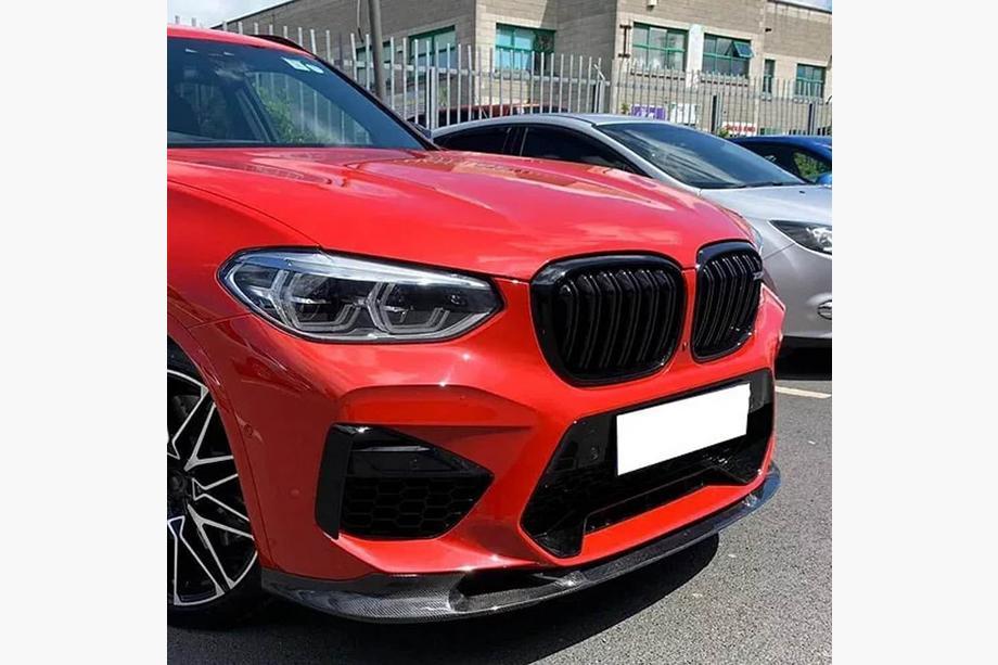BMW X3 G01 2018- Frontstoßstange Lippe V2 Aufsatz (für F97 2018-2021, Carbon) Foto 4