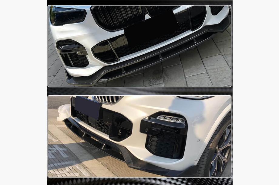 BMW X5 G05 2019–2026 Frontstoßstangenlippe Carbon V2 (2019-2022 M-Sport) Foto 4