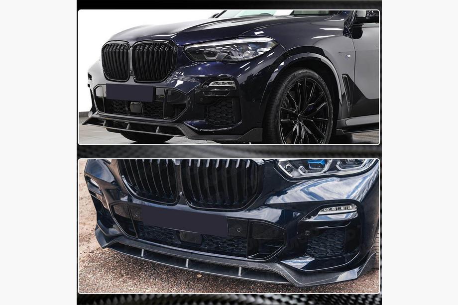 BMW X5 G05 2019–2026 Frontstoßstangenlippe Carbon V2 (2019-2022 M-Sport) Foto 5