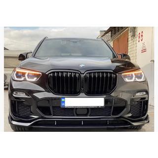 Front Lip Spoiler Paradigm V-3 (2018-2022, Schwarz Glanz) BMW X5 G05 2019–2026 Foto 1