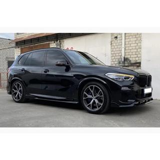 Front Lip Spoiler Paradigm V-3 (2018-2022, Schwarz Glanz) BMW X5 G05 2019–2026 Foto 2