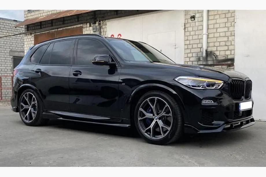 BMW X5 G05 2019–2026 Front Lip Spoiler Paradigm V-3 (2018-2022, Schwarz Glanz) Foto 2