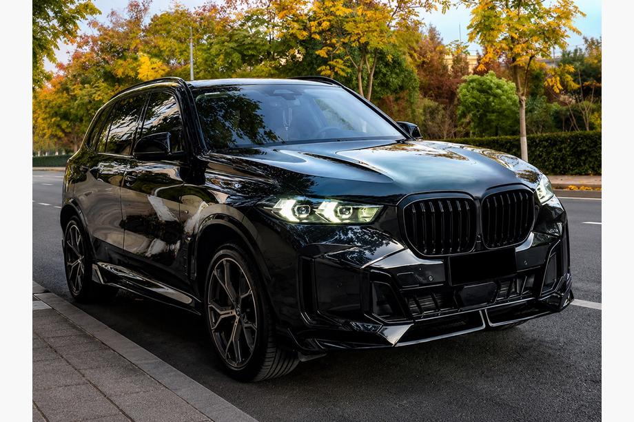BMW X5 G05 2019–2026 Frontlip-Spoiler Paradigm V-5 (für M-Sport 2023–, Schwarz Hochglanz) Foto 2