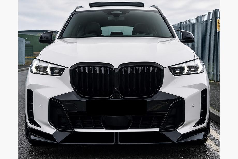 BMW X5 G05 2019–2026 Frontlip-Spoiler Paradigm V-5 (für M-Sport 2023–, Schwarz Hochglanz) Foto 4