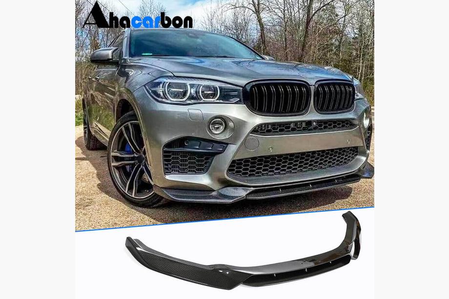 BMW X6 F16 2014-2019 Frontlippe Lip V1 für F86, Carbon Image