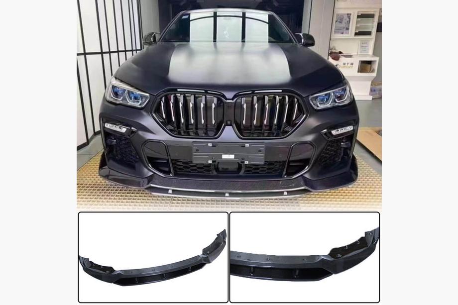 BMW X6 G06 2019–2027 Frontlippe für Stoßstange Lip (für M-Sport 2018-2022, Carbon) Image
