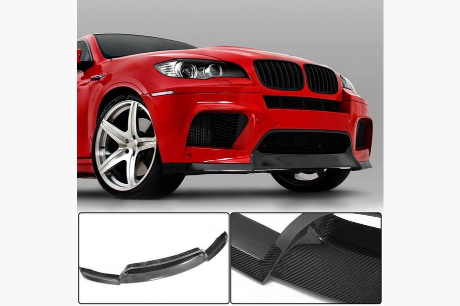 BMW X6 E71 2008–2014 Frontlippe Lip V1 für X6M, Carbon Foto 1