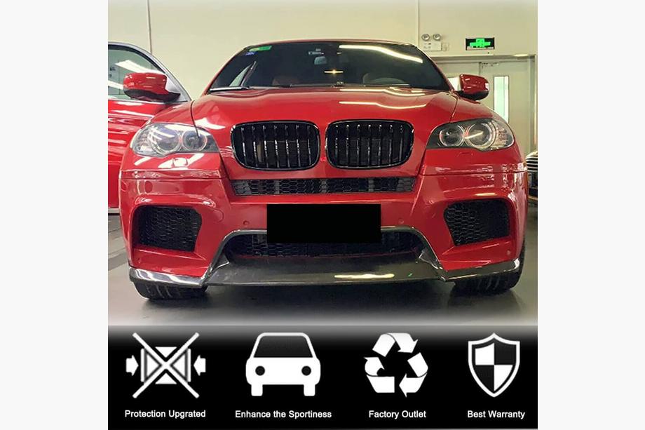 BMW X6 E71 2008–2014 Frontlippe Lip V1 für X6M, Carbon Foto 2