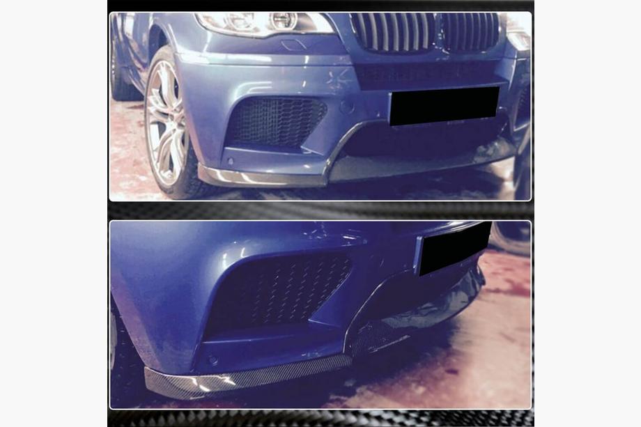 BMW X6 E71 2008–2014 Frontlippe Lip V1 für X6M, Carbon Foto 3