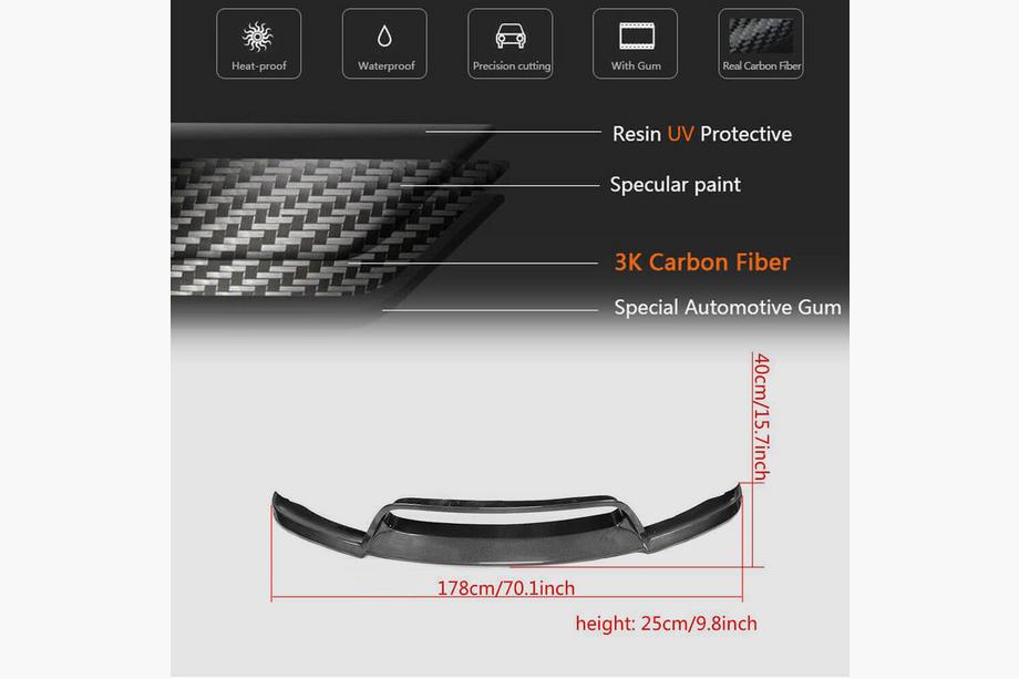 BMW X6 E71 2008–2014 Frontlippe Lip V1 für X6M, Carbon Foto 5