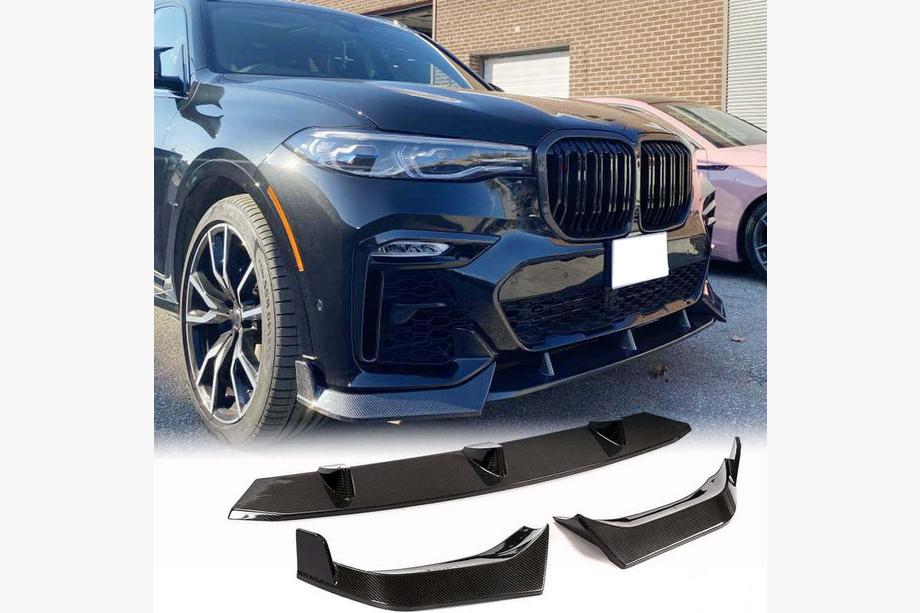 BMW X7 G07 2019- Frontstoßstangenlippe (für M-Sport 2019-2022, Carbon) Foto 3