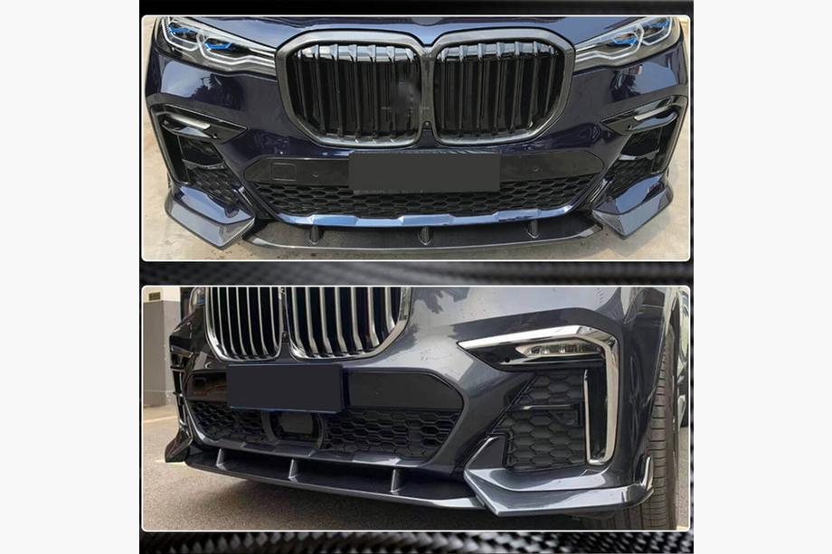 BMW X7 G07 2019- Frontstoßstangenlippe (für M-Sport 2019-2022, Carbon) Foto 13