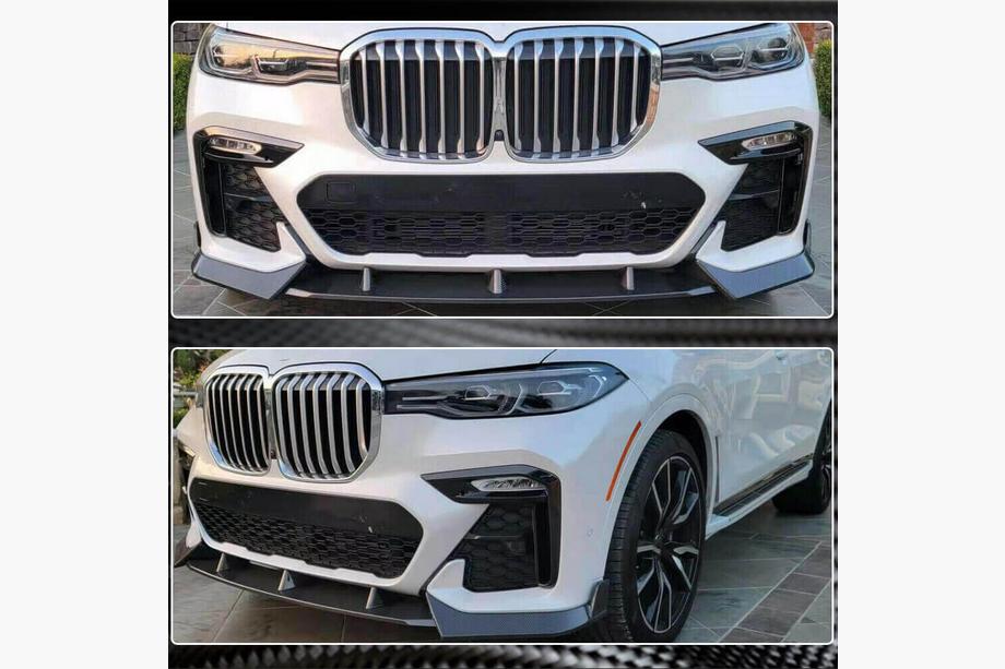 BMW X7 G07 2019- Frontstoßstangenlippe (für M-Sport 2019-2022, Carbon) Foto 14