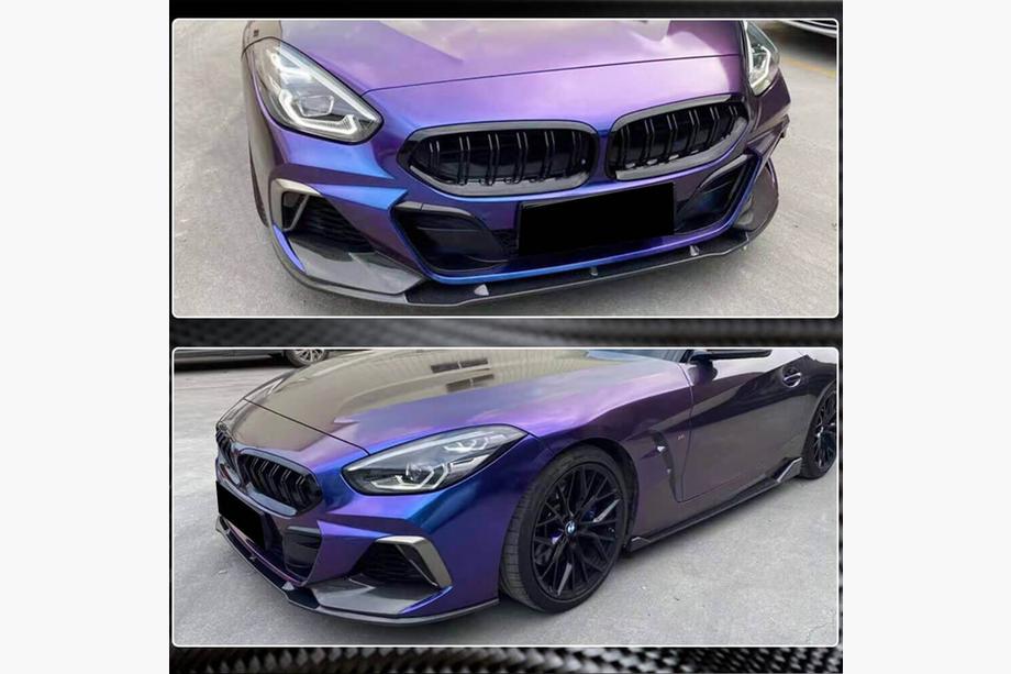 BMW Z4 (G29) 2018- Frontstoßstange Lippe V5 (für M-Sport, Carbon) Foto 4