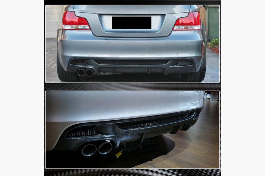 BMW 1 Series E81/E82/E87/E88 2004-2011 Heckdiffusor V1 für E82/E88 M-Sport, Carbon Foto 4