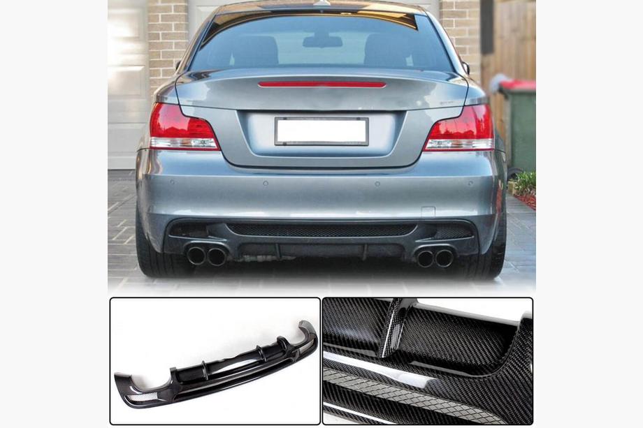 BMW 1 Series E81/E82/E87/E88 2004-2011 Heckdiffusor V1 für E82/E88 M-Sport, Carbon Foto 7