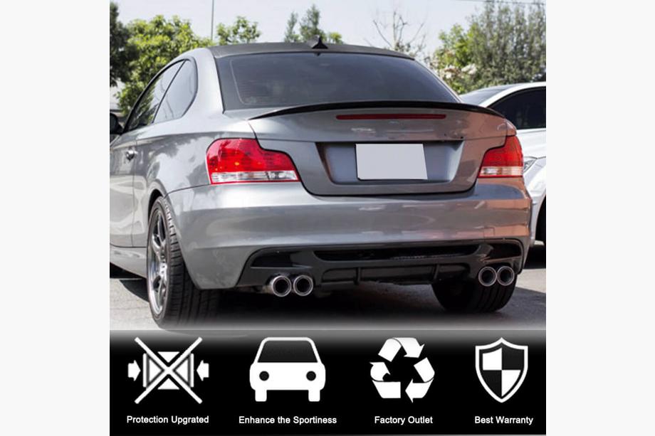 BMW 1 Series E81/E82/E87/E88 2004-2011 Heckdiffusor V1 für E82/E88 M-Sport, Carbon Foto 8
