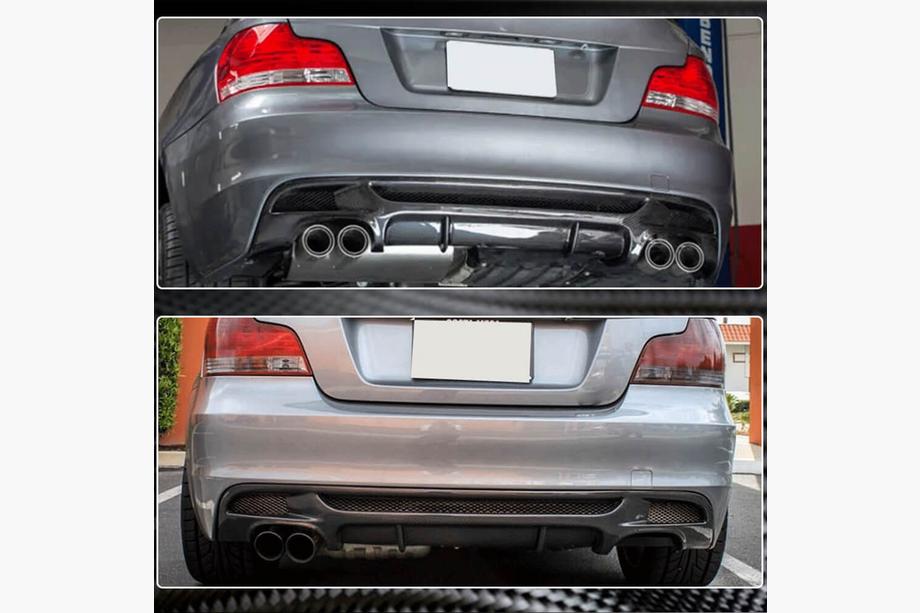 BMW 1 Series E81/E82/E87/E88 2004-2011 Heckdiffusor V1 für E82/E88 M-Sport, Carbon Foto 9