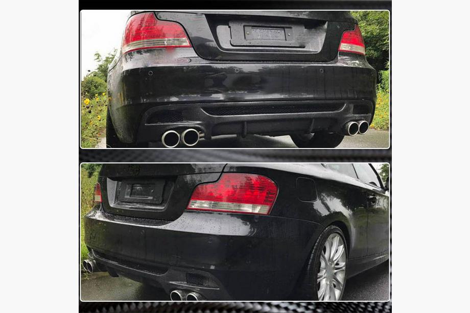 BMW 1 Series E81/E82/E87/E88 2004-2011 Heckdiffusor V1 für E82/E88 M-Sport, Carbon Foto 10