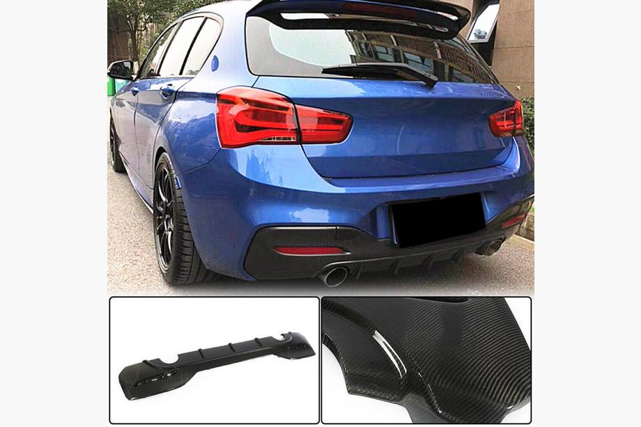 BMW 1 Series F20/F21 2011-2019 Heckdiffusor Stoßstange (für M-Sport 2015-2019, Carbon) Foto 1