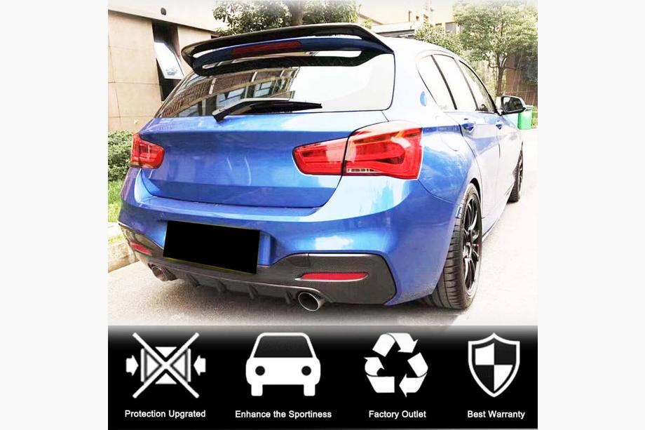 BMW 1 Series F20/F21 2011-2019 Heckdiffusor Stoßstange (für M-Sport 2015-2019, Carbon) Foto 2