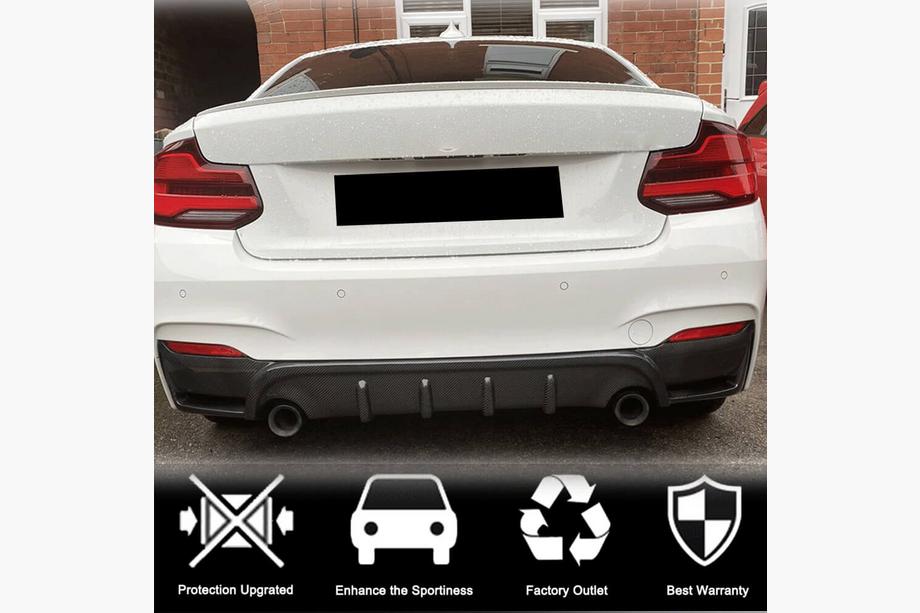 BMW 2 Series F22/F23 2014-2021 Heckstoßstangendiffusor FRP V5 (für F22/F23 M Sport) Foto 3