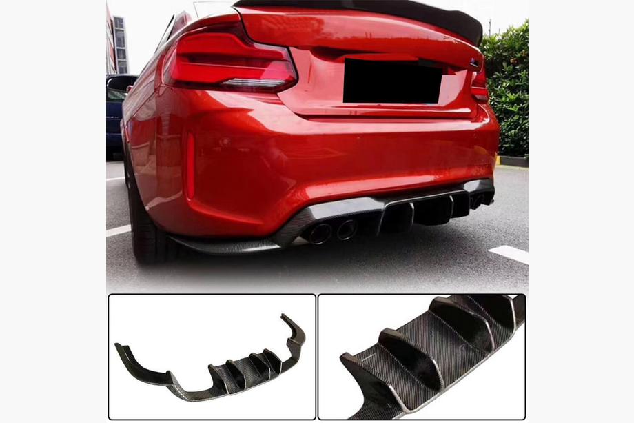 BMW 2 Series F22/F23 2014-2021 Heckdiffusor V1 für F87 M2/M2C, Carbon Foto 1