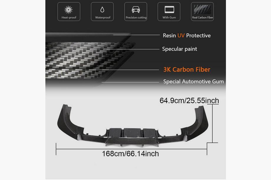 BMW 2 Series F22/F23 2014-2021 Heckdiffusor V1 für F87 M2/M2C, Carbon Foto 6