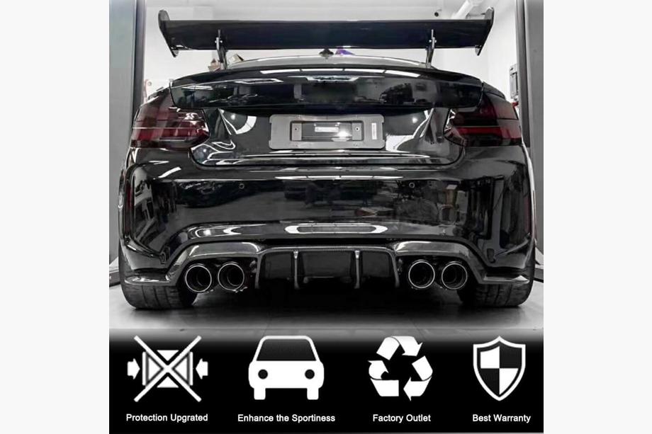 BMW 2 Series F22/F23 2014-2021 Heckdiffusor V1 für F87 M2/M2C, Carbon Foto 7