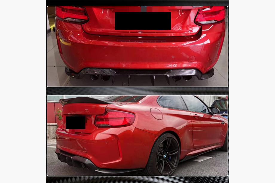 BMW 2 Series F22/F23 2014-2021 Heckdiffusor V1 für F87 M2/M2C, Carbon Foto 9