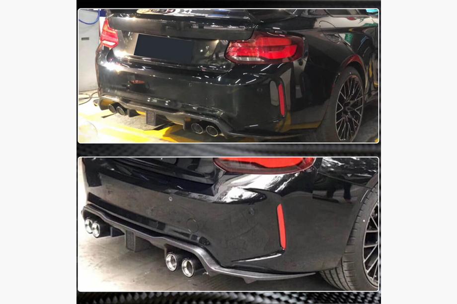 BMW 2 Series F22/F23 2014-2021 Heckdiffusor V7 (für F87 M2/M2C, Carbon) Foto 3